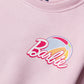 Girls Barbie Pop Pink Fleece Sweatshirt