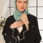 Wave Black Embroidered Abaya