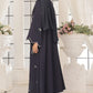 Wave Blue Embroidered Abaya
