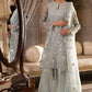 AQUA SPARKLE-3PC ORGANZA EMBROIDERED PRET