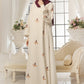 White Festive Abaya