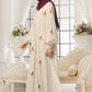 White Festive Abaya