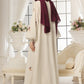 White Festive Abaya