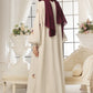 White Festive Abaya
