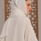 White Georgette Hijab