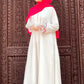 White Sakura Abaya