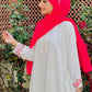 White Sakura Abaya