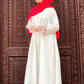 White Sakura Abaya