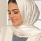 White Silk Hijab