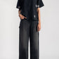 Black Floral Boxy Shirt