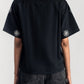 Black Floral Boxy Shirt