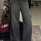 Charcoal Skater Jeans with Seam Women