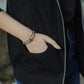 Black Denim Hoodie with Zipper