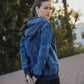 Blue Denim Hoodie with Zipper