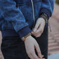 Blue Denim Hoodie with Zipper