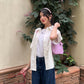 Pink Floral Boxy Shirt