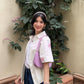 Pink Floral Boxy Shirt