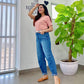 Blue Pamela Mom Jeans
