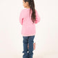 GIRLS PINK FLEECE SWEATSHIRT